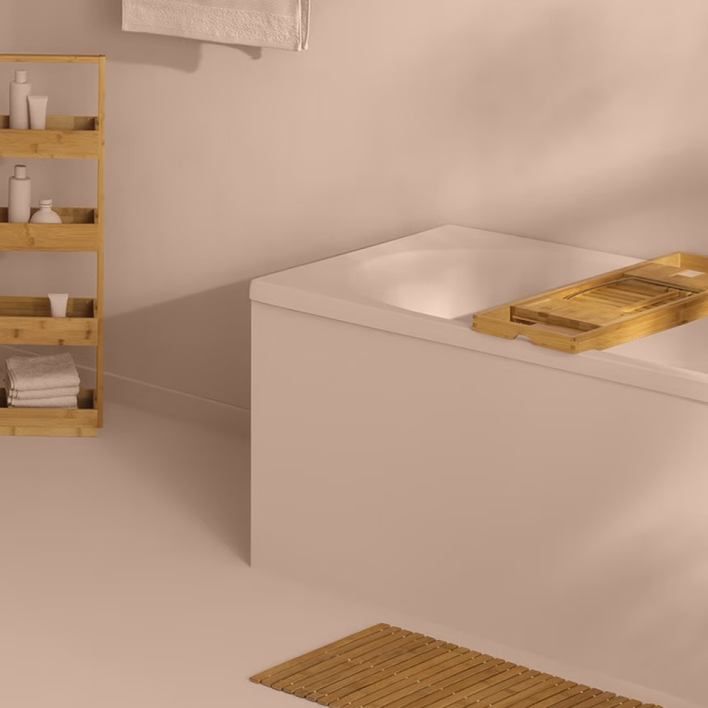 Badkarsbricka i bambu, Utdragbar, PLATEAU DE BAIGNOIRE, 70 -105 x 22 x H 4 cm, Natur i gruppen Förvaring / Badrumsförvaring / Bad- och duschkorgar hos SmartaSaker.se (40074)