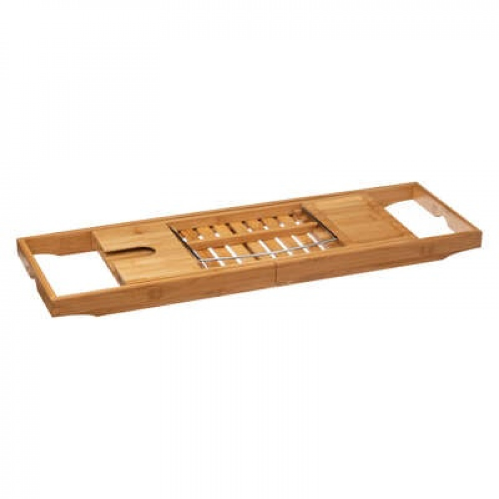 Badkarsbricka i bambu, Utdragbar, PLATEAU DE BAIGNOIRE, 70 -105 x 22 x H 4 cm, Natur i gruppen Förvaring / Badrumsförvaring / Bad- och duschkorgar hos SmartaSaker.se (40074)