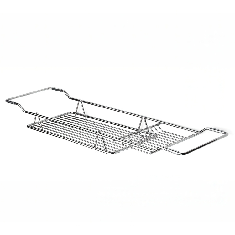 Badkarsbricka i metall, HABO LOBELIA, 69 x 16 cm i gruppen Förvaring / Badrumsförvaring / Bad- och duschkorgar hos SmartaSaker.se (40076)