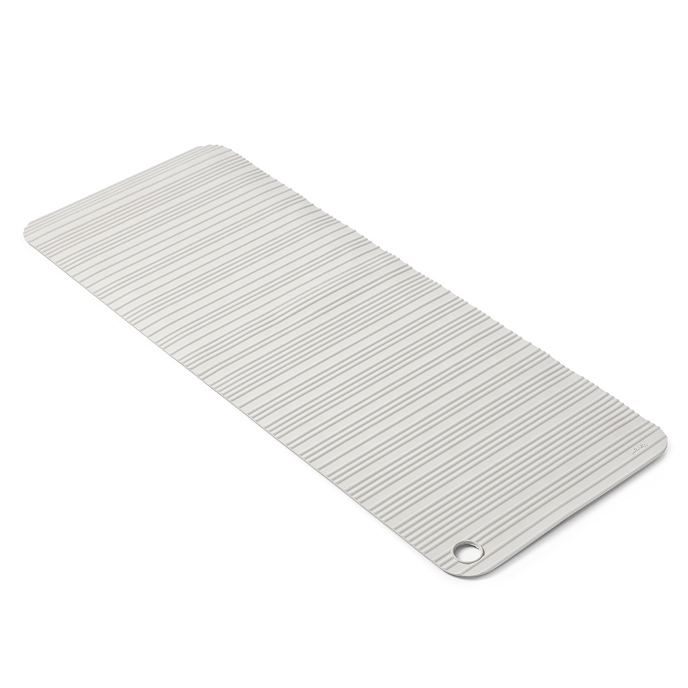 Badkarsmatta, Halkskydd i Gummi, STRIPED BATH MAT, 86 x 33 cm, Ljusgrå i gruppen Förvaring / Badrumsförvaring hos SmartaSaker.se (40077)
