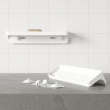 Badrumshylla, Självhäftande, UMBRA FLEX ADHESIVE, 41,3 x 11,6 x H 8,3 cm, Vit Badrumshylla, Självhäftande, UMBRA FLEX ADHESIVE, 41,3 x 11,6 x H 8,3 cm, Vit