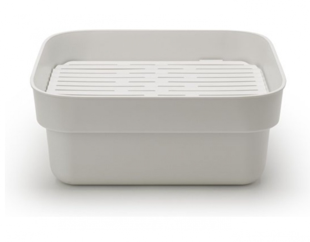 Balja med Diskunderlägg, BRABANTIA WASHING UP BOWL, 34,4 x 37,4 x H 16 cm, Ljusgrå i gruppen Förvaring / Städförvaring och sopsortering hos SmartaSaker.se (40080)