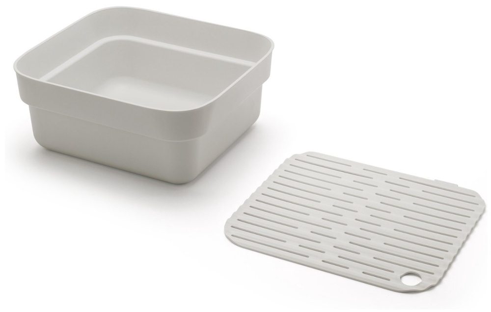 Balja med Diskunderlägg, BRABANTIA WASHING UP BOWL, 34,4 x 37,4 x H 16 cm, Ljusgrå i gruppen Förvaring / Städförvaring och sopsortering hos SmartaSaker.se (40080)