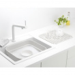 Balja med Diskunderlägg, BRABANTIA WASHING UP BOWL, 34,4 x 37,4 x H 16 cm, Ljusgrå Balja med Diskunderlägg, BRABANTIA WASHING UP BOWL, 34,4 x 37,4 x H 16 cm, Ljusgrå