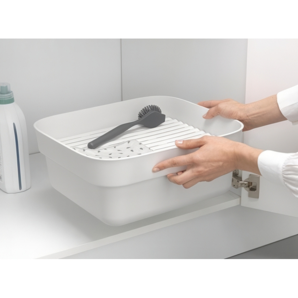 Balja med Diskunderlägg, BRABANTIA WASHING UP BOWL, 34,4 x 37,4 x H 16 cm, Ljusgrå i gruppen Förvaring / Städförvaring och sopsortering hos SmartaSaker.se (40080)
