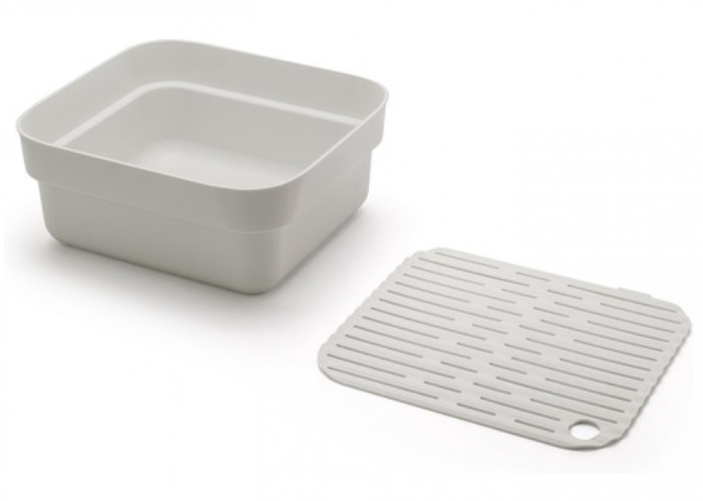 Balja med Diskunderlägg, BRABANTIA WASHING UP BOWL, 34,4 x 37,4 x H 16 cm, Ljusgrå i gruppen Förvaring / Städförvaring och sopsortering hos SmartaSaker.se (40080)