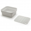 Balja med Diskunderlägg, BRABANTIA WASHING UP BOWL, 34,4 x 37,4 x H 16 cm, Ljusgrå Balja med Diskunderlägg, BRABANTIA WASHING UP BOWL, 34,4 x 37,4 x H 16 cm, Ljusgrå