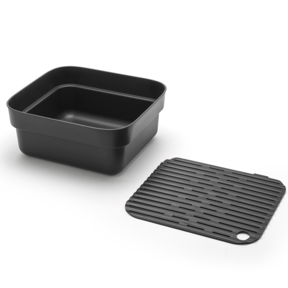 Balja med Diskunderlägg, BRABANTIA WASHING UP BOWL, 34,4 x 37,4 x H 16 cm, Mörkgrå i gruppen Förvaring / Städförvaring och sopsortering hos SmartaSaker.se (40081)