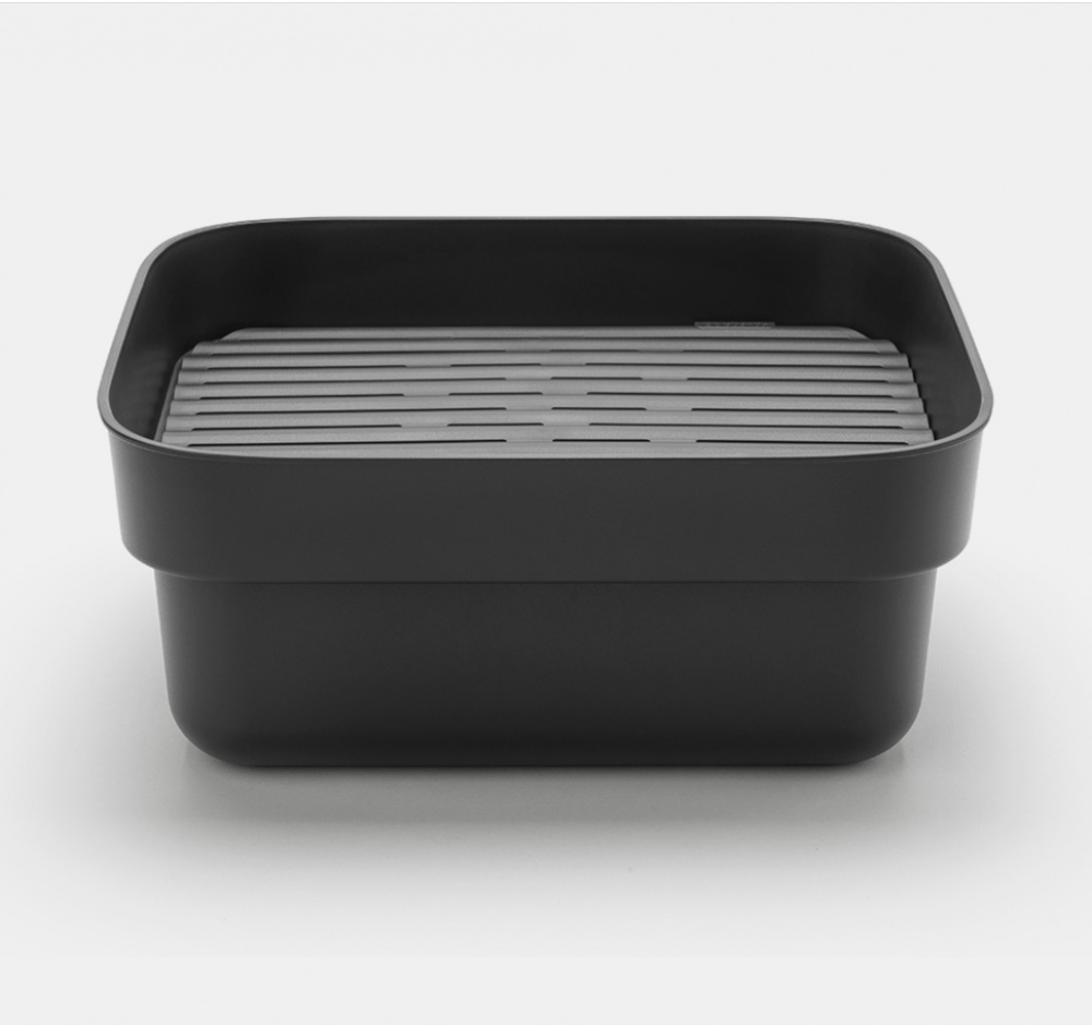 Balja med Diskunderlägg, BRABANTIA WASHING UP BOWL, 34,4 x 37,4 x H 16 cm, Mörkgrå i gruppen Förvaring / Städförvaring och sopsortering hos SmartaSaker.se (40081)