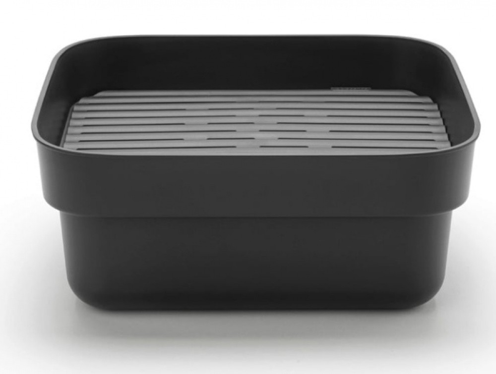 Balja med Diskunderlägg, BRABANTIA WASHING UP BOWL, 34,4 x 37,4 x H 16 cm, Mörkgrå i gruppen Förvaring / Städförvaring och sopsortering hos SmartaSaker.se (40081)