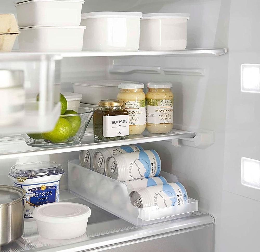 Behållare för ölburkar och konserver, TOWER MODERN CAN STOCKER , Yamazaki, Frostigt Transparent i gruppen Förvaring / Köksförvaring / Kylskåpsförvaring hos SmartaSaker.se (40091)