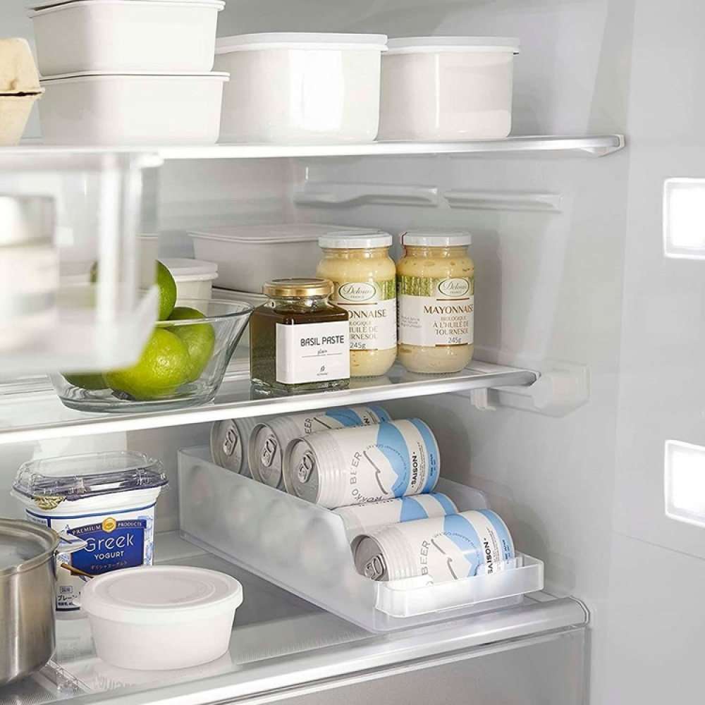 Behållare för ölburkar och konserver, TOWER MODERN CAN STOCKER , Yamazaki, Frostigt Transparent i gruppen Förvaring / Köksförvaring / Kylskåpsförvaring hos SmartaSaker.se (40091)