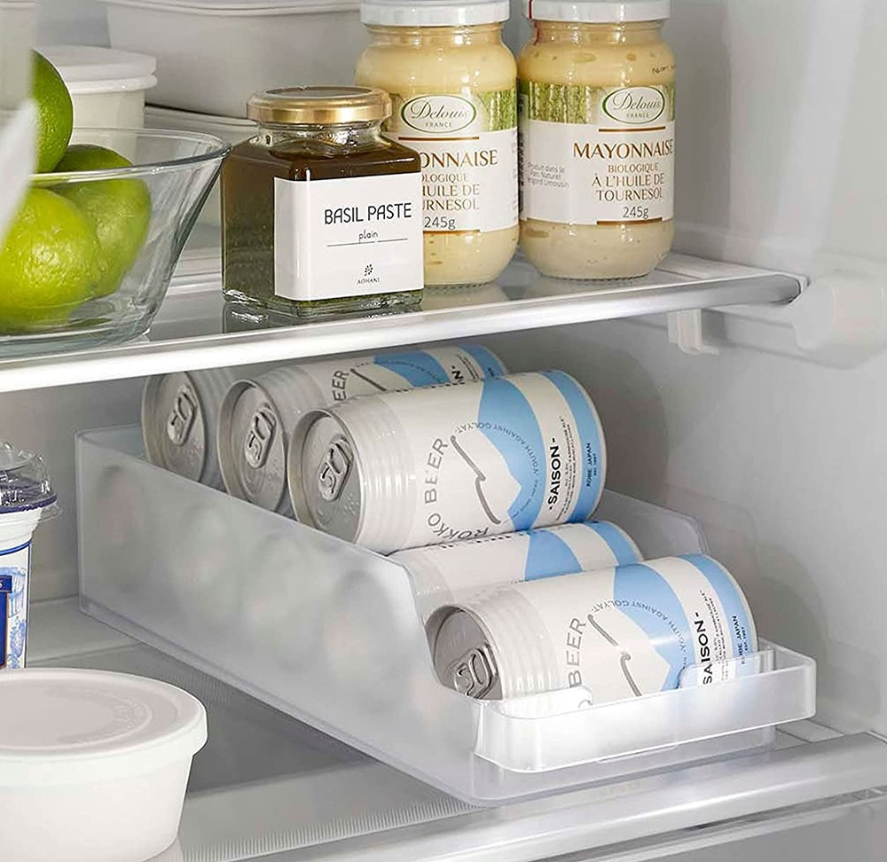 Behållare för ölburkar och konserver, TOWER MODERN CAN STOCKER , Yamazaki, Frostigt Transparent i gruppen Förvaring / Köksförvaring / Kylskåpsförvaring hos SmartaSaker.se (40091)