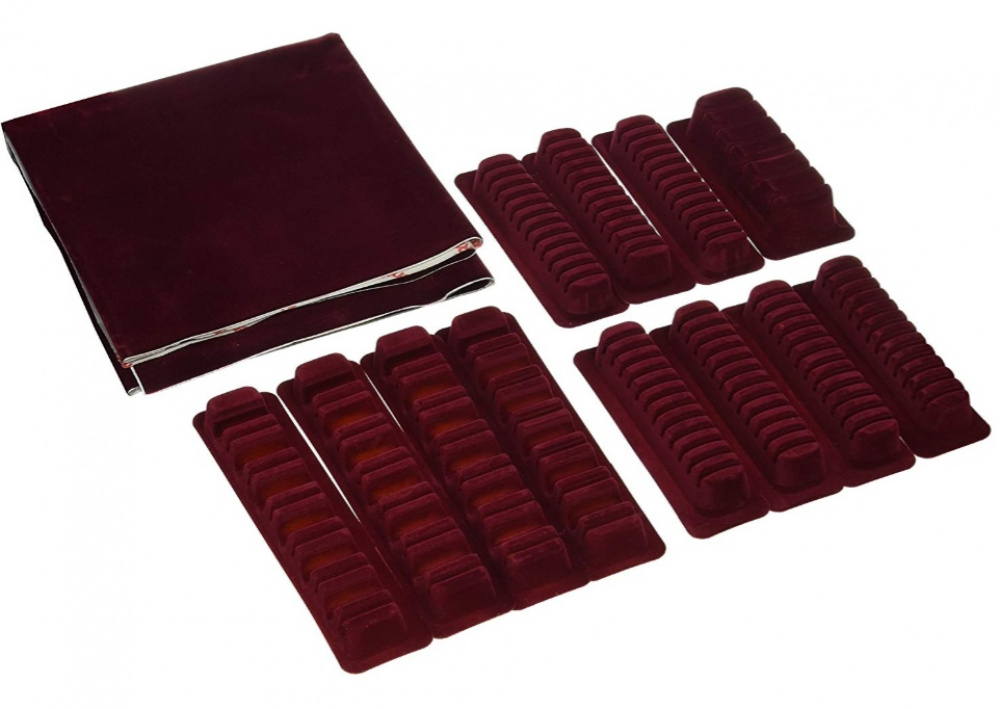 Bestickförvaring, för 114 bestick, CUTLERY ORGANIZER, Vinröd i gruppen Förvaring / Köksförvaring / Organisera köksskåp / Besticklådor hos SmartaSaker.se (40100)