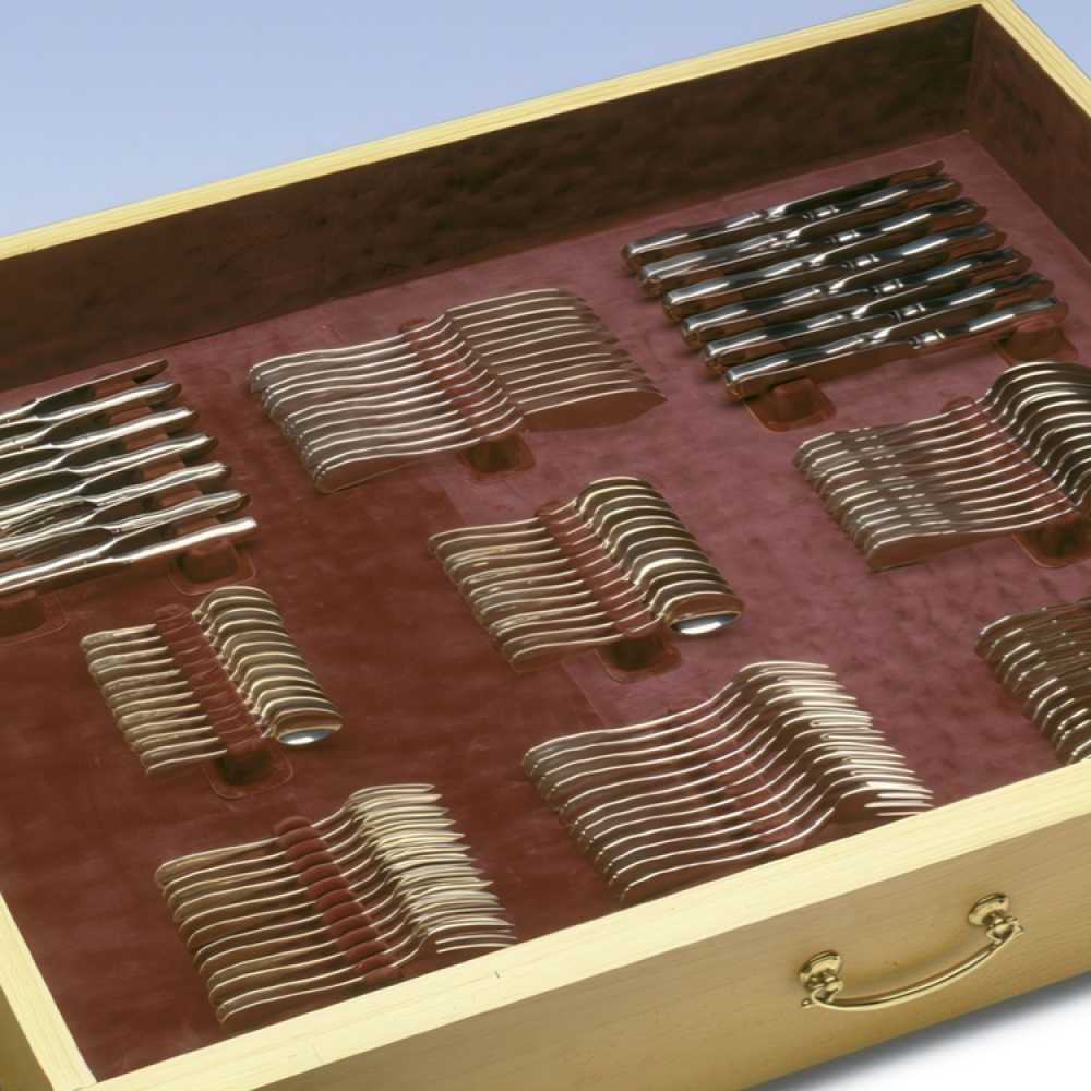 Bestickförvaring, för 114 bestick, CUTLERY ORGANIZER, Vinröd i gruppen Förvaring / Köksförvaring / Organisera köksskåp / Besticklådor hos SmartaSaker.se (40100)