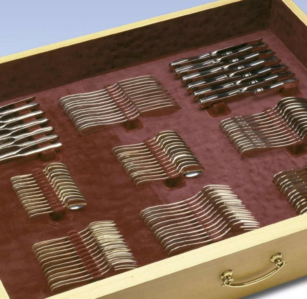 Bestickförvaring, för 114 bestick, CUTLERY ORGANIZER, Vinröd i gruppen Förvaring / Köksförvaring / Organisera köksskåp / Besticklådor hos SmartaSaker.se (40100)