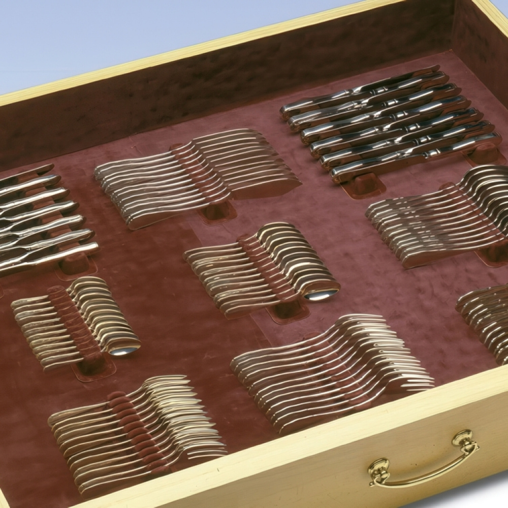 Bestickförvaring, för 114 bestick, CUTLERY ORGANIZER, Vinröd i gruppen Förvaring / Köksförvaring / Organisera köksskåp / Besticklådor hos SmartaSaker.se (40100)
