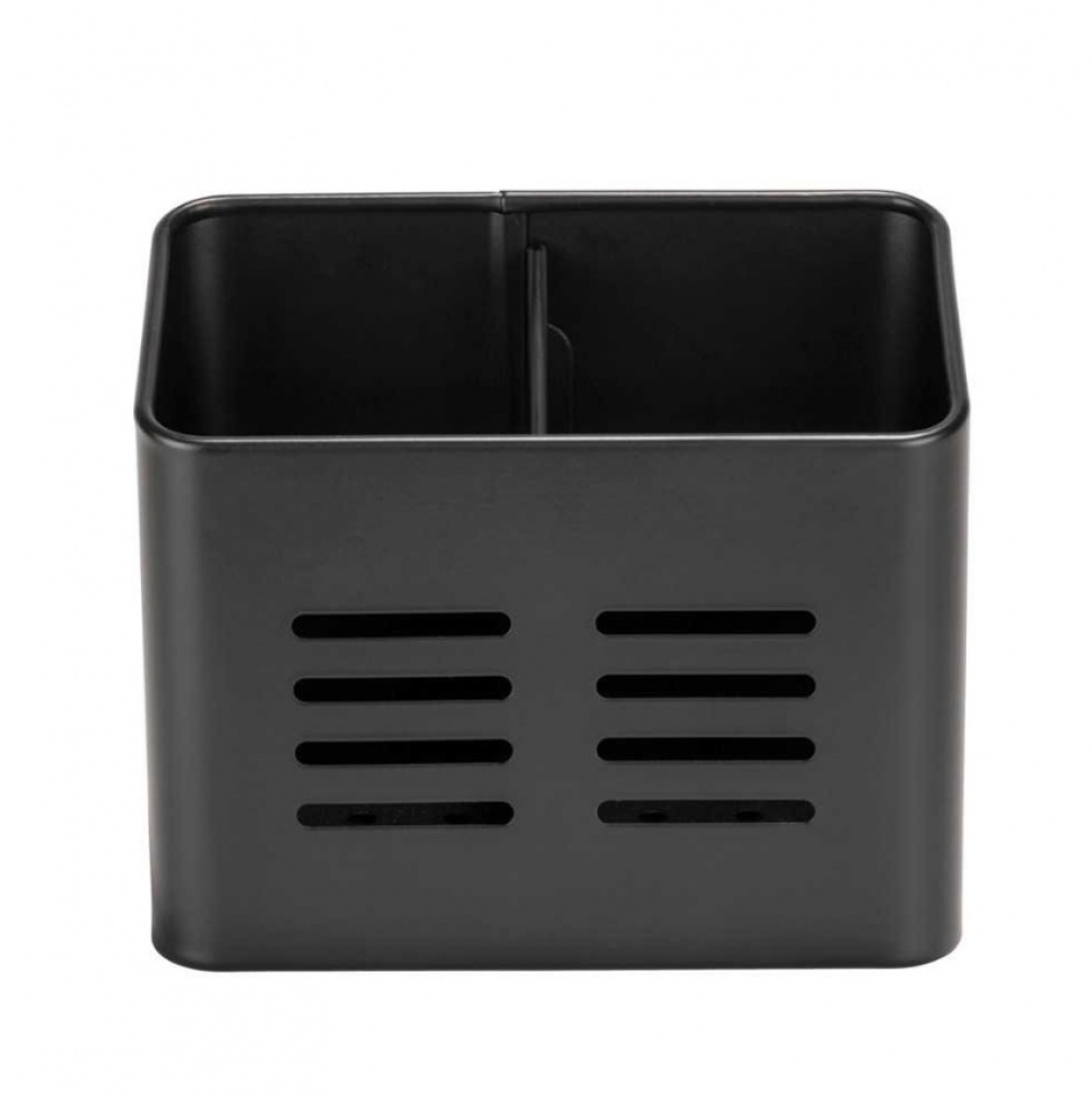 Bestickkorg i metall, BLACK UTENSIL CADDY 16 x 9 x H 13,5 cm, Svart i gruppen Förvaring / Köksförvaring / Organisera köksskåp / Besticklådor hos SmartaSaker.se (40101)