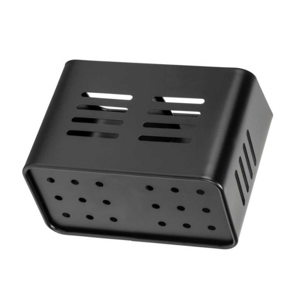 Bestickkorg i metall, BLACK UTENSIL CADDY 16 x 9 x H 13,5 cm, Svart i gruppen Förvaring / Köksförvaring / Organisera köksskåp / Besticklådor hos SmartaSaker.se (40101)