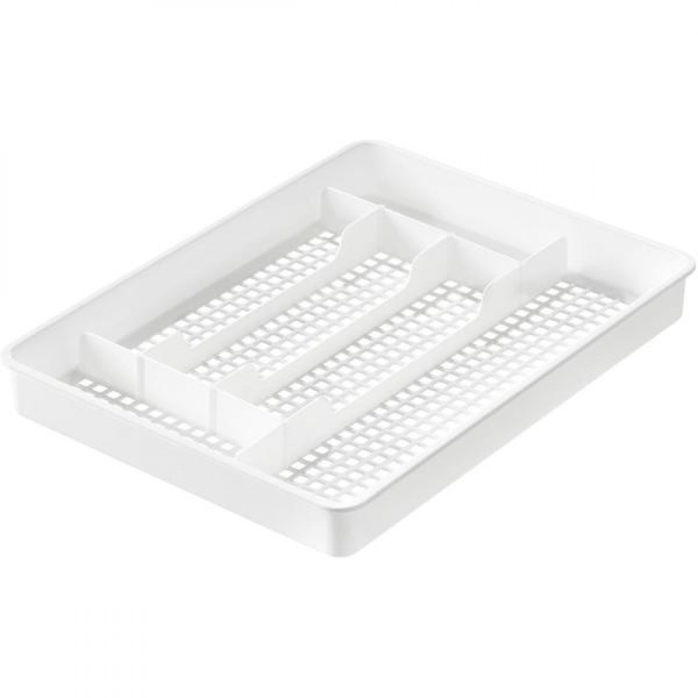 Besticklåda / Lådinsats, 6 fack, Stor, GASTROMAX, 41 x 31 x H 5 cm, Vit i gruppen Förvaring / Köksförvaring hos SmartaSaker.se (40102)