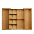 Besticklåda i Bambu, Expanderbar, DRAWERSTORE, Joseph Joseph, 40 x 32~56 x H 6,8 cm, Natur Besticklåda i Bambu, Expanderbar, DRAWERSTORE, Joseph Joseph, 40 x 32~56 x H 6,8 cm, Natur