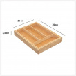 Besticklåda i Bambu, Expanderbar, RANGE-COUVERTS, 35 x 25~39,2 x H 4,5 cm, Natur Besticklåda i Bambu, Expanderbar, RANGE-COUVERTS, 35 x 25~39,2 x H 4,5 cm, Natur