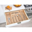 Besticklåda i trä, Expanderbar, PAULOWNIA ECO WOOD, 38 x 34,5~58,5 x H 6,4 cm, Natur Besticklåda i trä, Expanderbar, PAULOWNIA ECO WOOD, 38 x 34,5~58,5 x H 6,4 cm, Natur