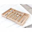 Besticklåda i trä, Expanderbar, PAULOWNIA ECO WOOD, 38 x 34,5~58,5 x H 6,4 cm, Natur Besticklåda i trä, Expanderbar, PAULOWNIA ECO WOOD, 38 x 34,5~58,5 x H 6,4 cm, Natur