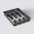 Besticklåda, 5 fack, NON SLIP RANGE-COUVERTS, 36,5 x 26.5 x H 5 cm, Grå Besticklåda, 5 fack, NON SLIP RANGE-COUVERTS, 36,5 x 26.5 x H 5 cm, Grå