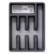 Besticklåda, 5 fack, NON SLIP RANGE-COUVERTS, 36,5 x 26.5 x H 5 cm, Grå Besticklåda, 5 fack, NON SLIP RANGE-COUVERTS, 36,5 x 26.5 x H 5 cm, Grå