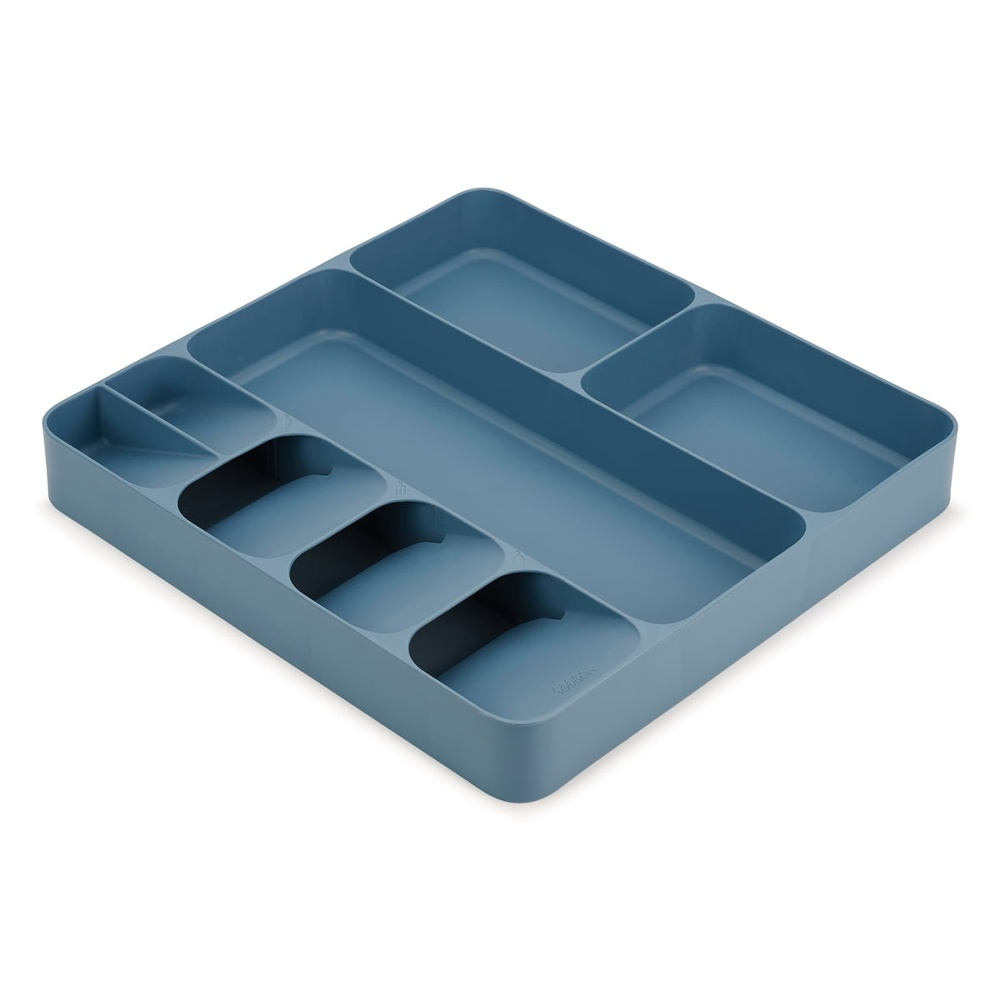 Besticklåda, 8 fack, DRAWERSTORE, Joseph Joseph, 40,6 x 38,5 x H 5,8 cm , Blå i gruppen Förvaring / Köksförvaring / Organisera köksskåp / Besticklådor hos SmartaSaker.se (40121)