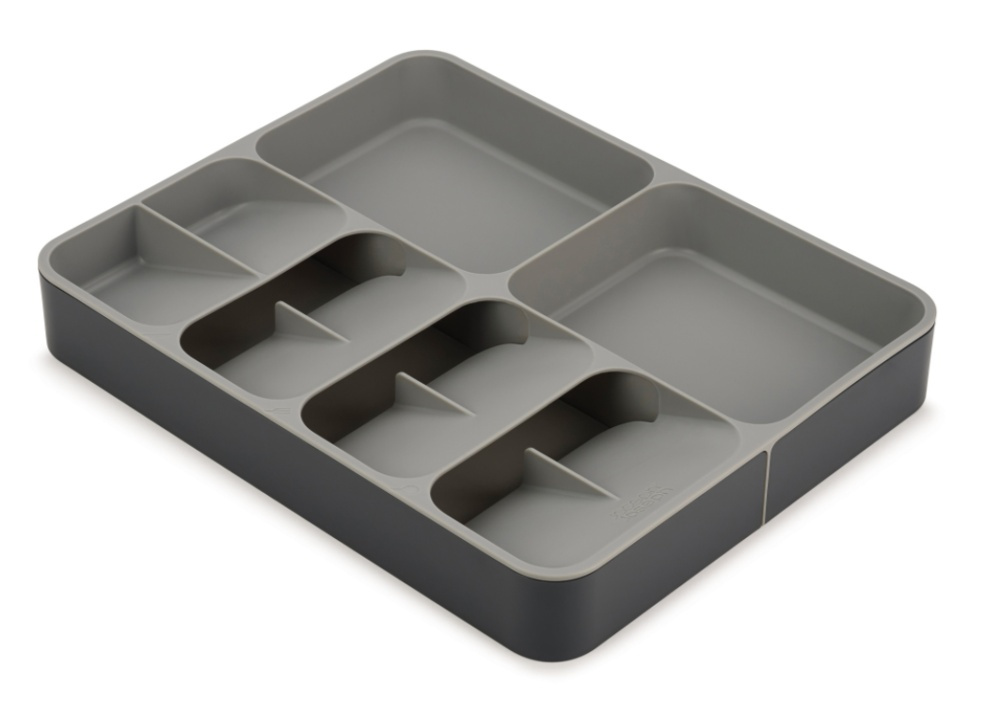 Besticklåda, Justerbar, DRAWERSTORE, Joseph Joseph, 31,5 x 39,5~60 x H 5,5 cm, Grå i gruppen Förvaring / Köksförvaring / Organisera köksskåp / Besticklådor hos SmartaSaker.se (40124)