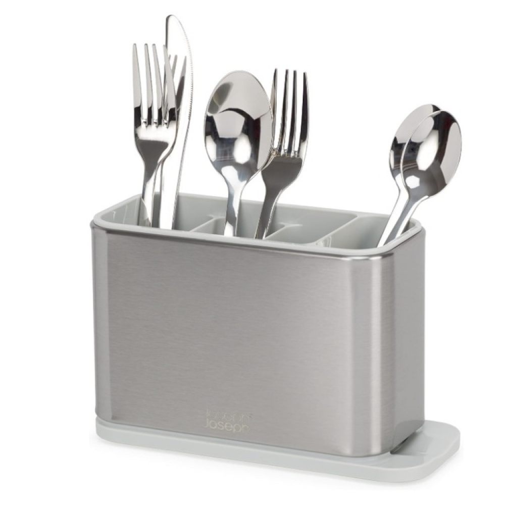 Bestickställ, SURFACE CUTLERY DRAINER, Joseph Joseph, Rostfritt / Ljusgrå i gruppen Förvaring / Köksförvaring / Diskställ och diskbänk hos SmartaSaker.se (40131)