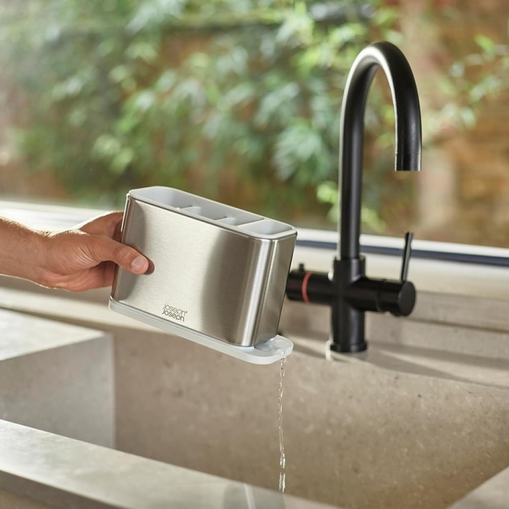 Bestickställ, SURFACE CUTLERY DRAINER, Joseph Joseph, Rostfritt / Ljusgrå i gruppen Förvaring / Köksförvaring / Diskställ och diskbänk hos SmartaSaker.se (40131)
