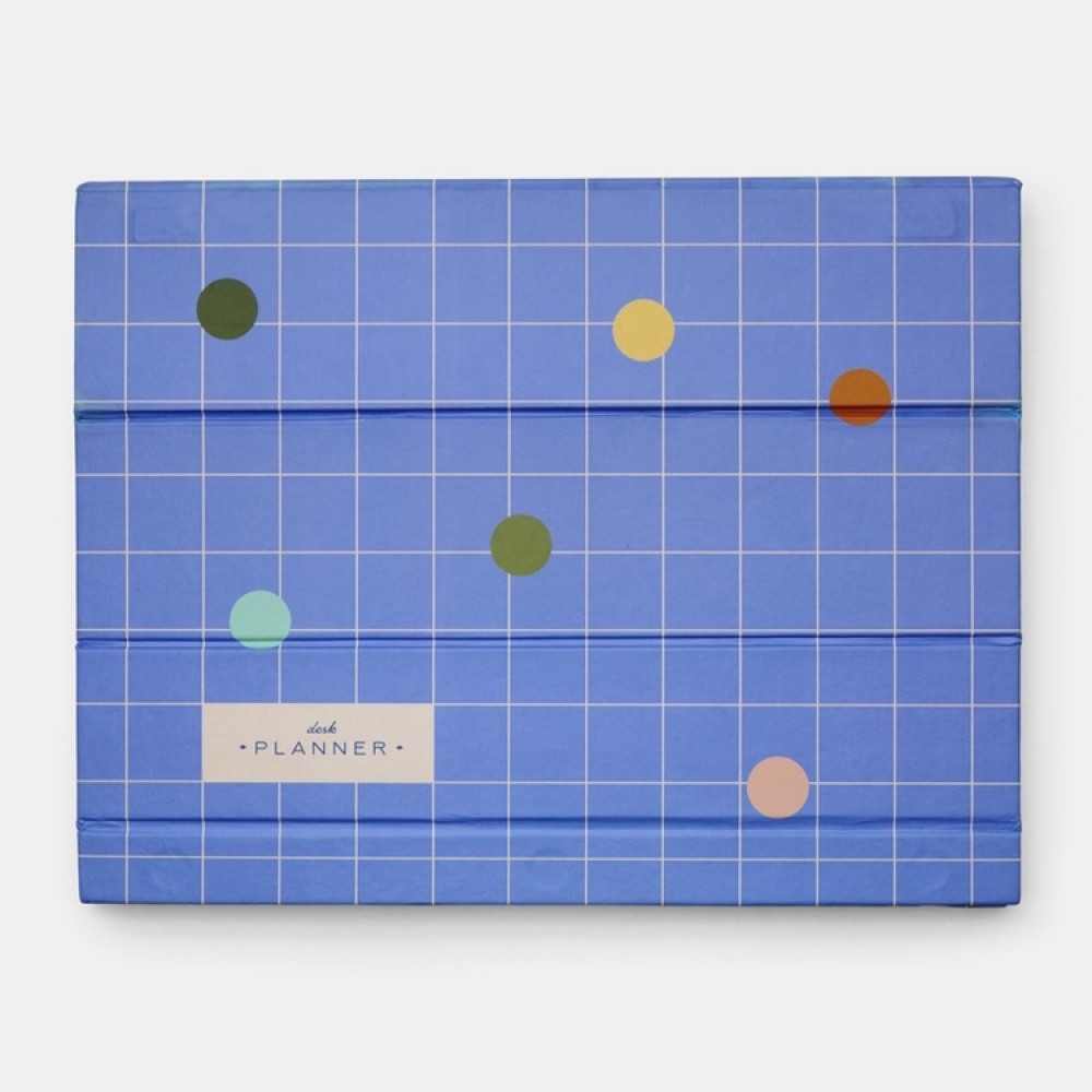 Block för Veckoplanering, MAGNETIC DESK PLANNER, Kikkerland, 22 x 1,6 x H 28 cm, Blå i gruppen Förvaring / Kontorsmaterial hos SmartaSaker.se (40132)