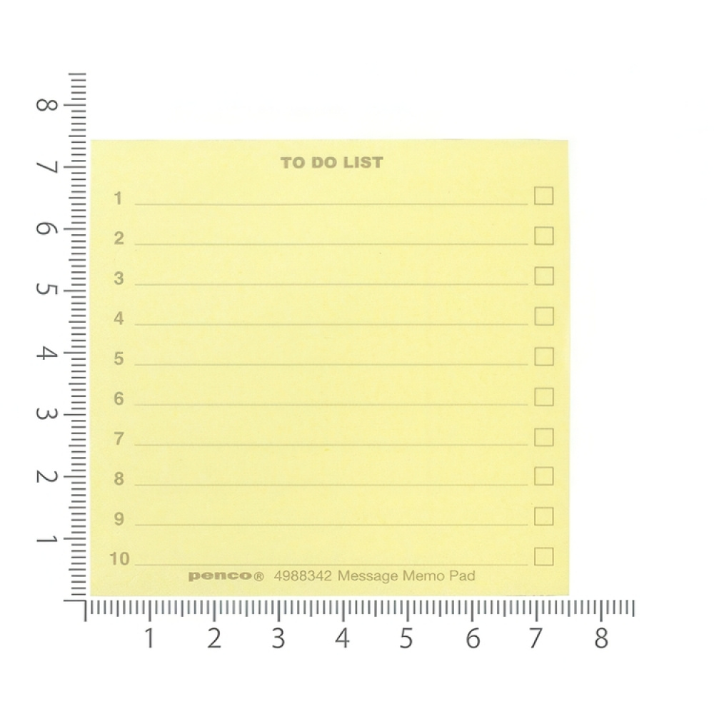 Blockkub på liten träpall, PENCO TO DO LIST, 7,4 x 7,4 cm, Gul i gruppen Förvaring / Kontorsmaterial hos SmartaSaker.se (40135)