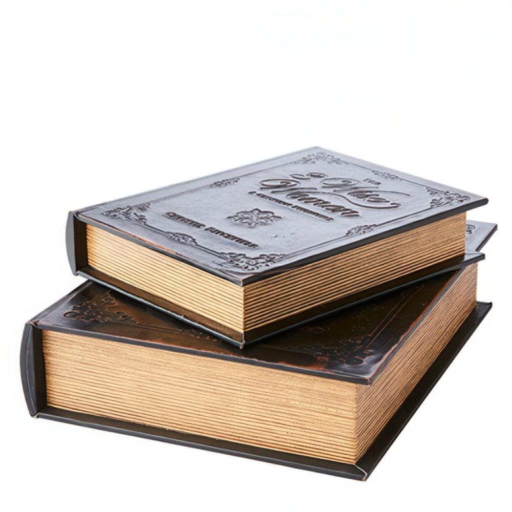 Boklåda, Dold Förvaring, WISE WOMEN, SMALL, 20 x 15 x H 4 cm, Mörkbrun i gruppen Förvaring / Förvaringslådor hos SmartaSaker.se (40166)