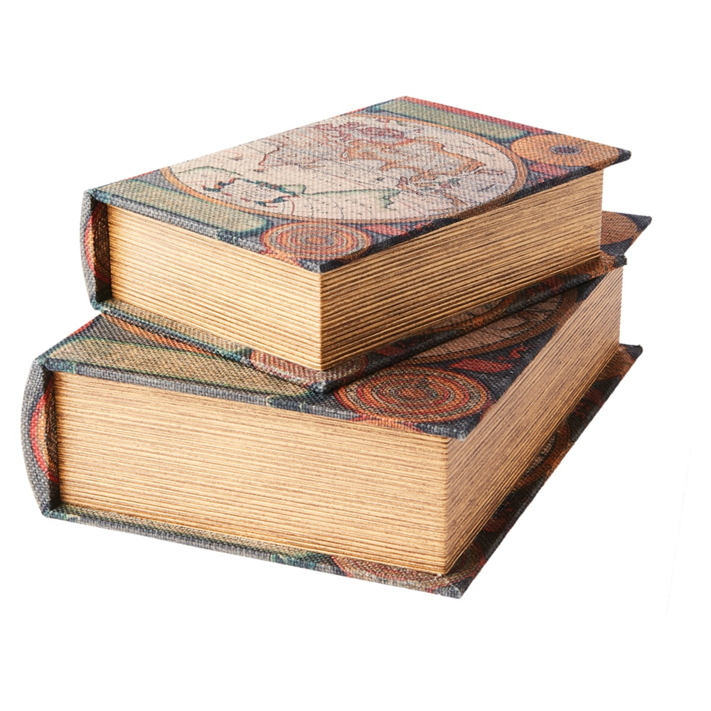 Boklåda, Dold Förvaring, WORLD ATLAS LARGE, 27 x 19 x H 7 cm i gruppen Förvaring hos SmartaSaker.se (40167)