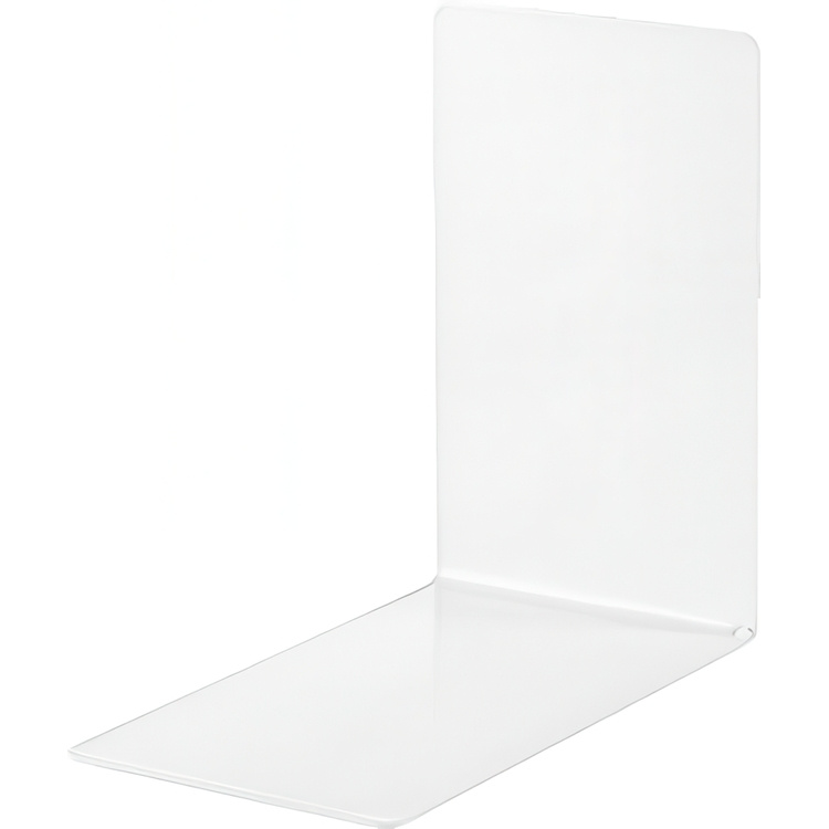 Bokstöd i metall, Smala, 2 st, ALBERT SLIM, 8,5 x 14 x H 14 cm, Vita i gruppen Förvaring / Kontorsmaterial hos SmartaSaker.se (40179)