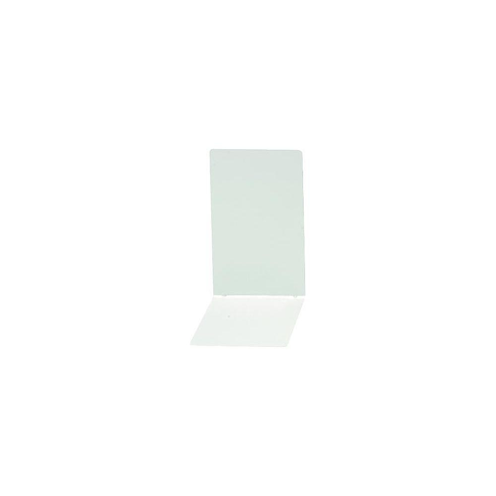 Bokstöd i metall, Smala, 2 st, ALBERT SLIM, 8,5 x 14 x H 14 cm, Vita i gruppen Förvaring / Kontorsmaterial hos SmartaSaker.se (40179)
