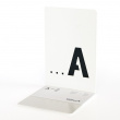 Bokstöd i metall, 2 st, BOOKENDS A - Z, 12 x 12 x H 18 cm, Vita Bokstöd i metall, 2 st, BOOKENDS A - Z, 12 x 12 x H 18 cm, Vita