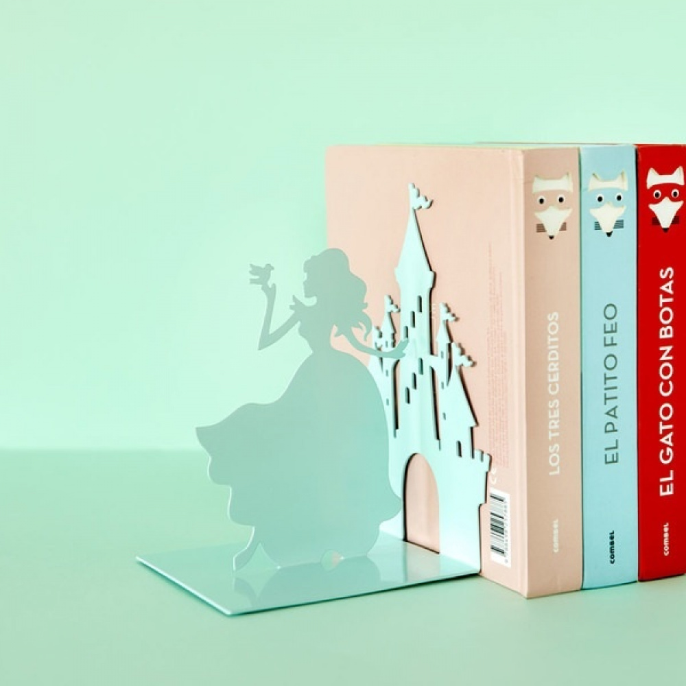 Bokstöd i metall, FAIRY TALE, 12 x 12,5 x H 17 cm, Ljusgrön i gruppen Förvaring / Kontorsmaterial hos SmartaSaker.se (40196)