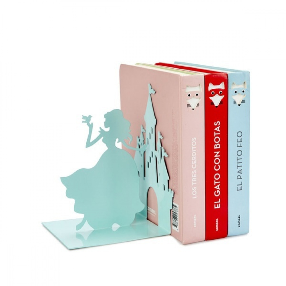 Bokstöd i metall, FAIRY TALE, 12 x 12,5 x H 17 cm, Ljusgrön i gruppen Förvaring / Kontorsmaterial hos SmartaSaker.se (40196)