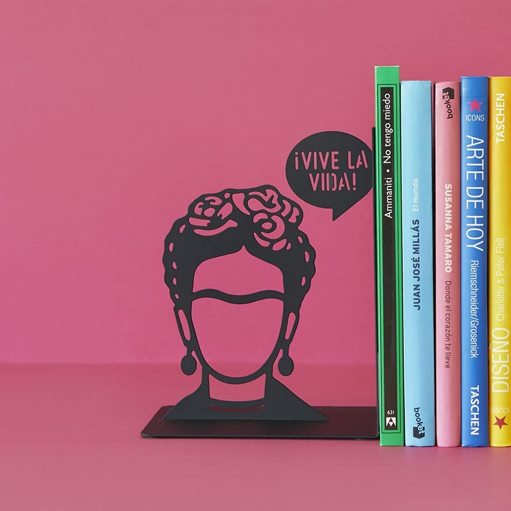 Bokstöd i metall, FRIDA, 13 x 10 x H 17 cm, Svart i gruppen Förvaring hos SmartaSaker.se (40198)
