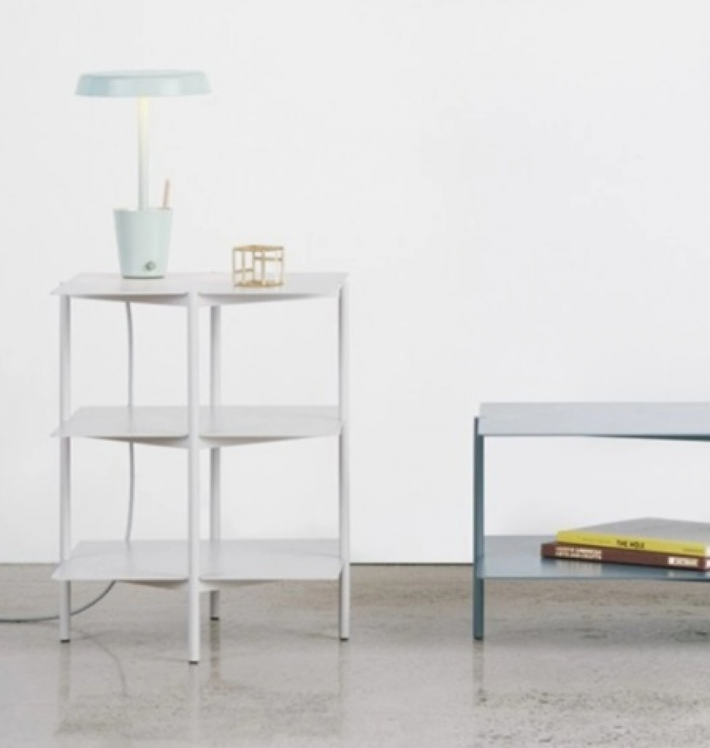 Bord med förvaring, Metall, UMBRA TIER SIDE TABLE, 42 x 42 x H 54 cm, Grå i gruppen Förvaring / Hallförvaring hos SmartaSaker.se (40213)