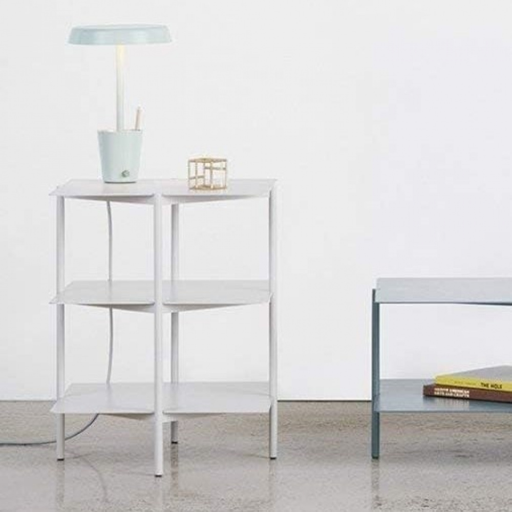Bord med förvaring, Metall, UMBRA TIER SIDE TABLE, 42 x 42 x H 54 cm, Grå i gruppen Förvaring / Hallförvaring hos SmartaSaker.se (40213)