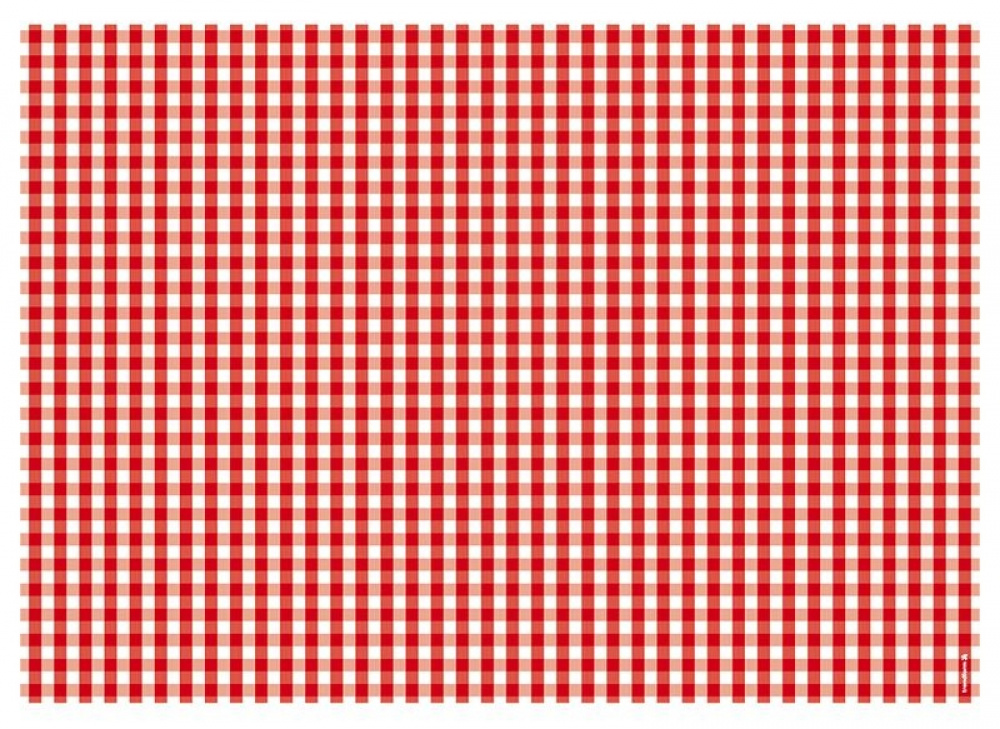 Bordstabletter i papper, 50 ark, VICHY ROT, 42 x 30 cm, Röd / vit i gruppen Förvaring / Köksförvaring hos SmartaSaker.se (40217)