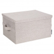Box i tyg med lock, BIGSO LARGE SOFT STORAGE, 45 x 34 x H 25 cm, Beige Box i tyg med lock, BIGSO LARGE SOFT STORAGE, 45 x 34 x H 25 cm, Beige