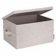 Box i tyg med lock, BIGSO LARGE SOFT STORAGE, 45 x 34 x H 25 cm, Beige Box i tyg med lock, BIGSO LARGE SOFT STORAGE, 45 x 34 x H 25 cm, Beige