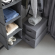 Box i tyg med lock, BIGSO LARGE SOFT STORAGE, 45 x 34 x H25 cm, Grå Box i tyg med lock, BIGSO LARGE SOFT STORAGE, 45 x 34 x H25 cm, Grå